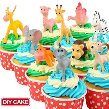 Funcorn Toys 24 Pack Mini Wild Animal Figures for Kids