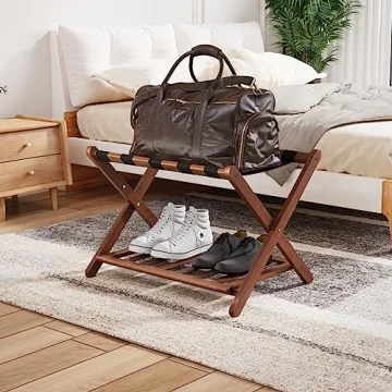Smuxee Luggage Rack Set - Elegant & Functional for Guests