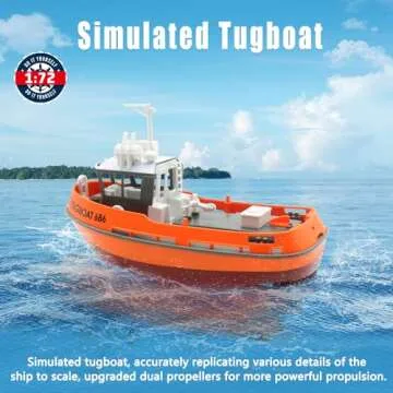 Losbenco High-Speed RC Tugboat for Pools & Lakes