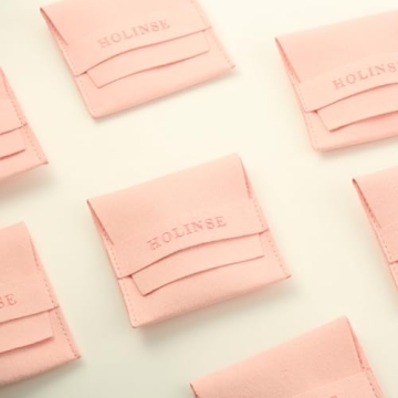 HOLINSE Chunky Stackable Rings Set with Cubic Zirconia