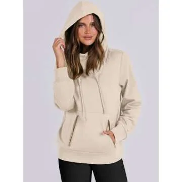Stylish ANRABESS Women’s Cowl Neck Hoodie for Fall Winter