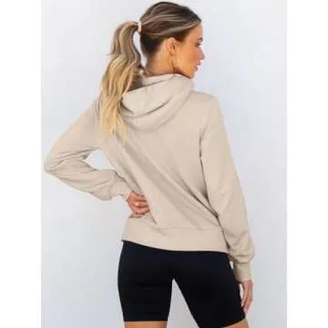 Stylish ANRABESS Women’s Cowl Neck Hoodie for Fall Winter
