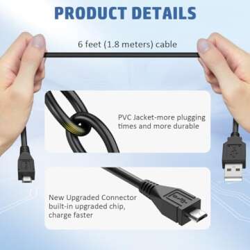 EAGLEGGO Micro USB Cable ASTRO MIXAMP PRO TR 6ft