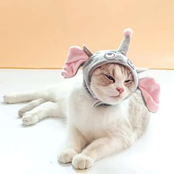 Leasote Elephant Pet Hat for Dogs and Cats, Adorable Costume