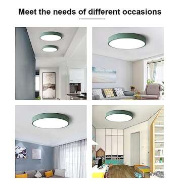 Dimmable DELIPUSHI LED Ceiling Light for Modern Homes