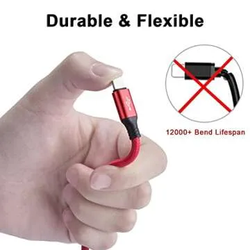 Multi Charging Cable 10Ft 2Pack Multi Fast Charger Cable Braided Universal 3 in 1 Multi Charging Cord Long Multi USB Cable Adapter IP/Type C/Micro USB Port for Cell Phones/Tablets/Samsung Galaxy/More