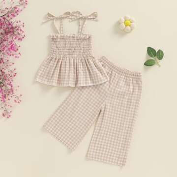 Stylish Linen Pants Set for Baby Girls - VISGOGO