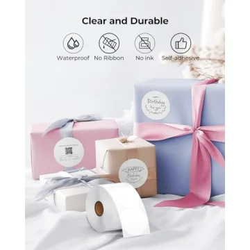 MUNBYN 2 Inch Circle Thermal Sticker Labels for Business