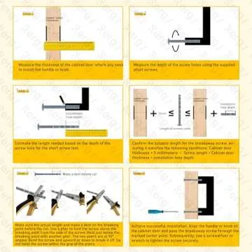 Rergy Cabinet Handles Drawer Pulls and Knobs, 10Pack Gold Single Hole, Kitchen Hardware for Dresser Handle Zinc Alloy Furniture Pull
