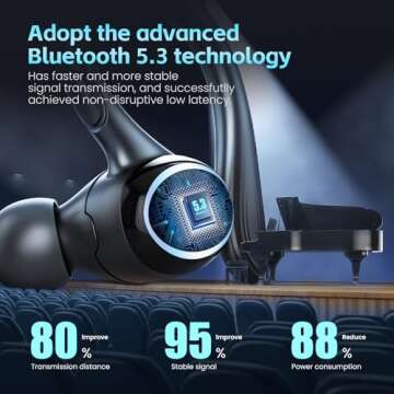 Catitru Wireless Earbuds with 56hrs Playtime and Waterproof