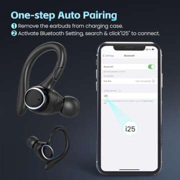 Catitru Wireless Earbuds with 56hrs Playtime and Waterproof