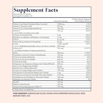 FullWell Prenatal Vitamins with Essential Nutrients for Moms