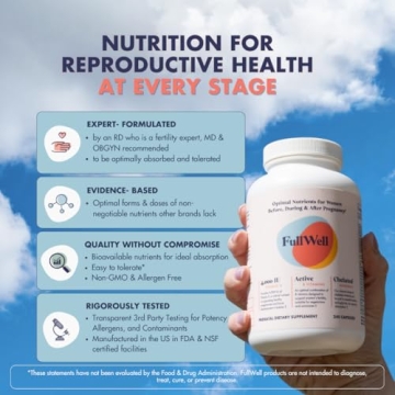 FullWell Prenatal Vitamins with Essential Nutrients for Moms