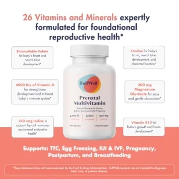FullWell Prenatal Vitamins with Essential Nutrients for Moms