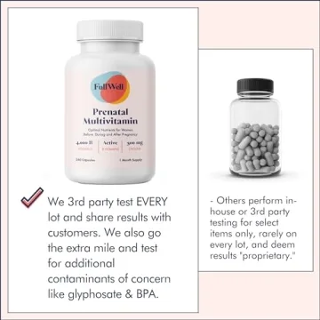 FullWell Prenatal Vitamins with Essential Nutrients for Moms