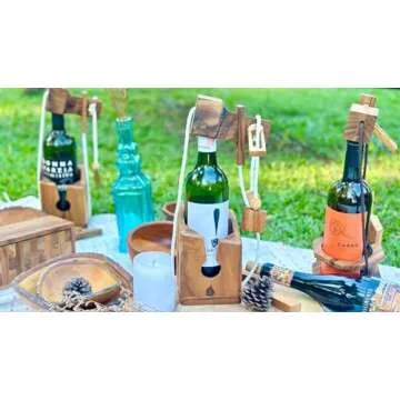 Wine Bottle Lock Puzzle - Unique Brain Teaser Game