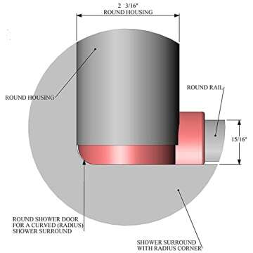 Nautilus 66x36 RV Shower Door - Sleek & Space-Saving