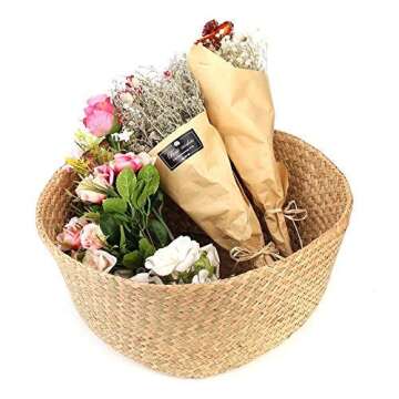 Jason's Brothers Foldable Seagrass Basket for Stylish Storage