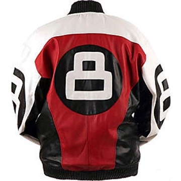 Stylish 8 Ball Bomber Jacket - High Quality Leather, Trendy Design, Great Fit