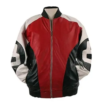 8 Ball Bomber Jacket - Authentic Leather Style