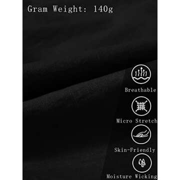 MoFiz Womens Lightweight Hiking Pants with Pockets Quick Dry Athletic Outdoor Summer Travel Casual Sweatpants Cargo Pant for Women Black S