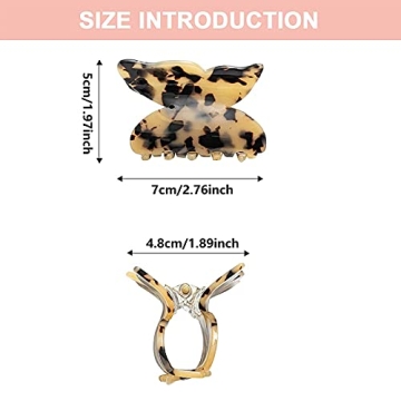 Stylish 3PCS Butterfly Hair Claw Clips Set for Women