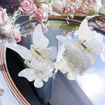 Stylish 3PCS Butterfly Hair Claw Clips Set for Women