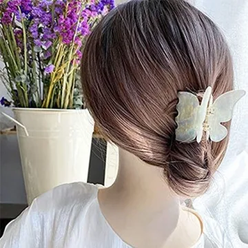 Stylish 3PCS Butterfly Hair Claw Clips Set for Women