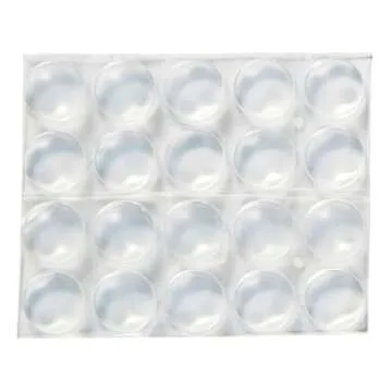 Scotch Clear Adhesive Bumper Pads 20 PCS, Self-Stick Rubber Pads 1/2" Round, Cabinet Door Rubber Bum...