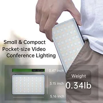 RGB Video Camera Light - Portable Bi-Color LED for Creatives