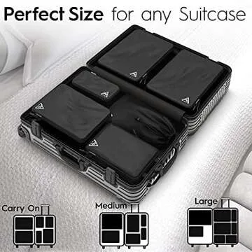 8-Piece Deluxe Compression Travel Packing Cubes