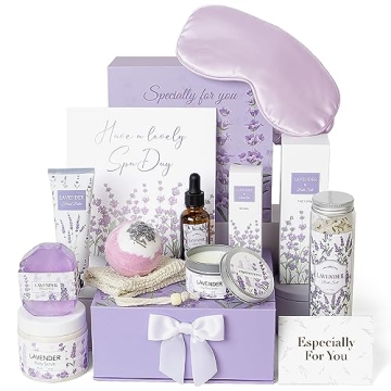 Lavender Spa Gifts Set - 11 Pcs Relaxing Bath Set