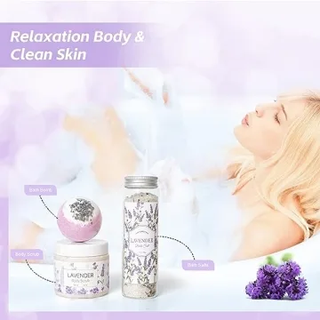 Lavender Spa Gifts Set - 11 Pcs Relaxing Bath Set