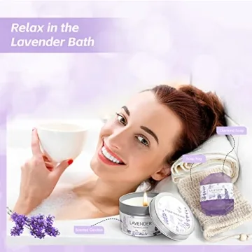 Lavender Spa Gifts Set - 11 Pcs Relaxing Bath Set