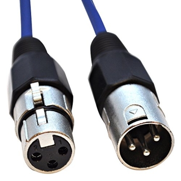 Seismic Audio SAXLX-25 25' XLR Microphone Cables - 6 Pack