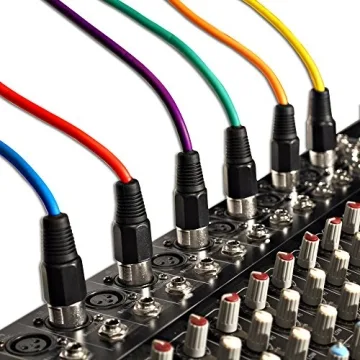 Seismic Audio SAXLX-25 25' XLR Cables - 6 Pack