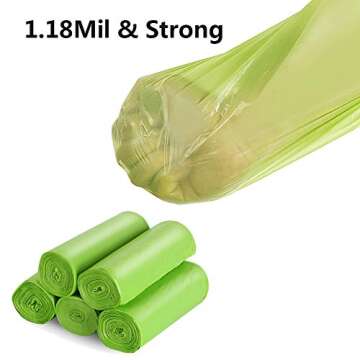 Eco-Friendly 13-15 Gallon Tall Kitchen Trash Bags - 75 Counts