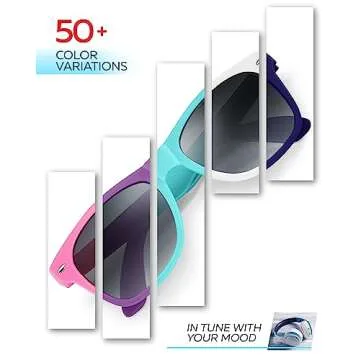 Retro Rewind Kids Sunglasses for Safe Outdoor Fun