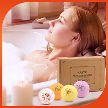 KASTU Bath Bombs Set of 12 Aromatic Spa Gifts