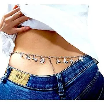 Women Sexy Rhinestone Waist Chain for Dazzling Elegance