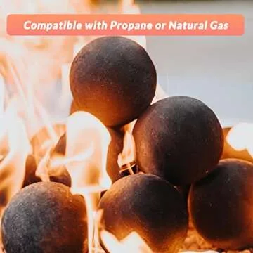 Skyflame Ceramic Fire Balls for Indoor & Outdoor Fire Pits