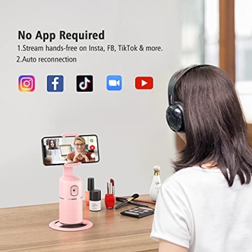 Auto Face Tracking Phone Holder for Effortless Vlogging