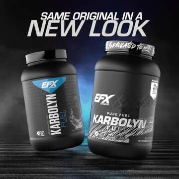 EFX Sports Karbolyn Fuel | Fast-Absorbing Carbohydrate Powder | Carb Load, Sustained Energy, Quick R...