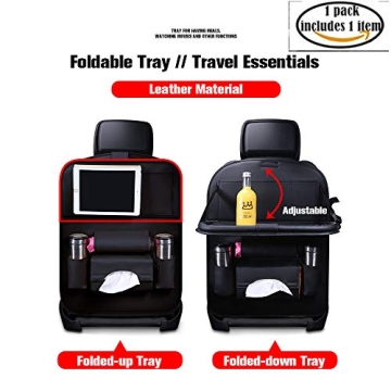 SIJAWEYI Car Backseat Organizer with Dining Table