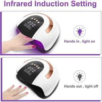 268W UV LED Nail Lamp - Fast Drying for Gel Polish