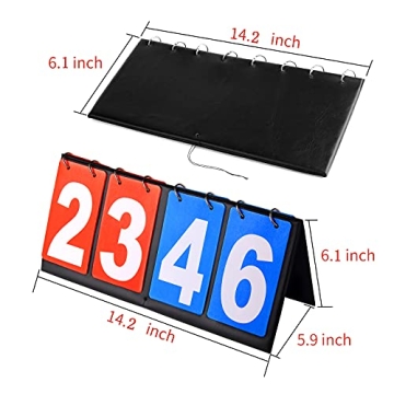 HRLORKC Flip Scoreboard for Basketball Tennis Sports