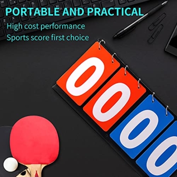 HRLORKC Flip Scoreboard for Basketball Tennis Sports