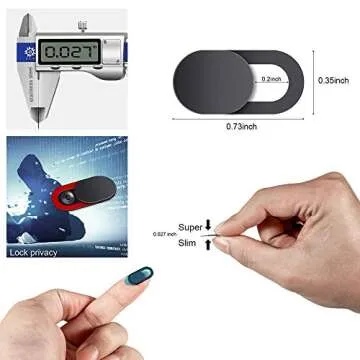 Camera Cover & Webcam Cover Slide - Ultra-Thin Design, 6 PCS for Privacy and Security