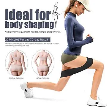 Resistance Bands,Exercise Bands Set for Legs and Butt,Thick Wide Non-Slip Fabric Workout Bands,Elastic Strength Booty Bands,Fitness Bands for Home Gym Pilates Yoga Stretching Squat Glute Hip Training