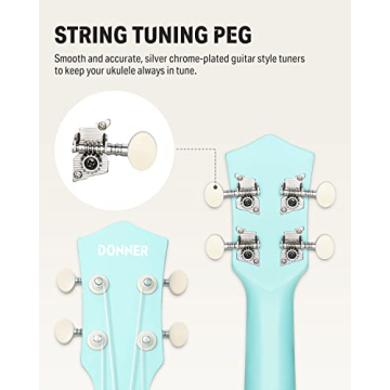 Donner Soprano Ukulele Beginner Kit with Free Online Lessons